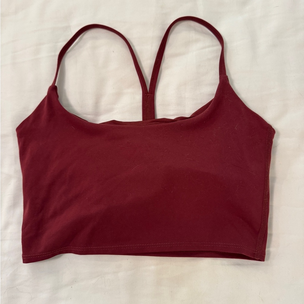 Women's Glyder Burgundy Sports Bra